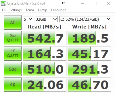 Crystal Disk Mark Settings