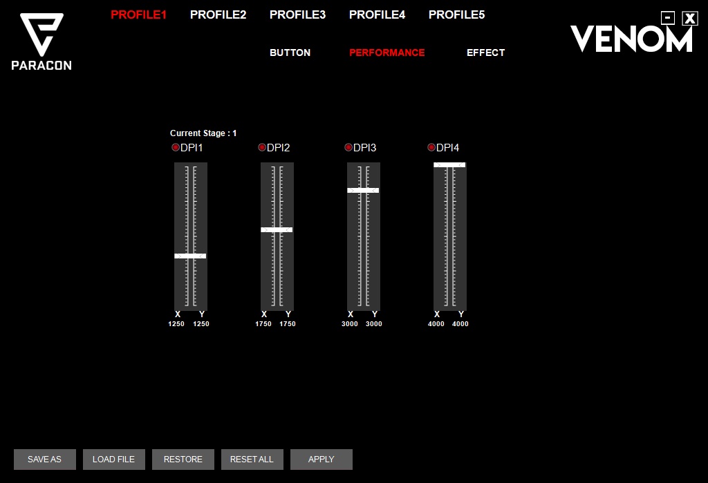 Paracon Venom Gaming Mouse