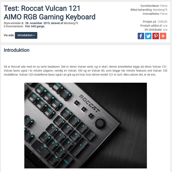 Roccat Vulcan 121 AIMO